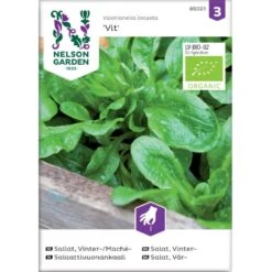 Vårsalat 'Vit' Øko Valerianella Locusta 'Vit' Frøpose, Antal Pr. Pakke, Ca. 30 Stk.