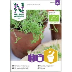 Karse Øko Lepidium Sativum Frøpose, Antal Pr. Pakke, Ca. 200 Stk.