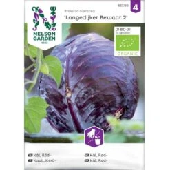 Rødkål 'Langedijker Bewaar 2' Øko Brassica Oleracea 'Langedijker Bewaar 2' Frøpose, Antal Pr. Pakke, Ca. 25 Stk.