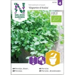 Persille 'Gigante D'Italia' Øko Petroselinum Crispum 'Gigante D'Italia' Frøpose, Antal Pr. Pakke, Ca. 80 Stk.