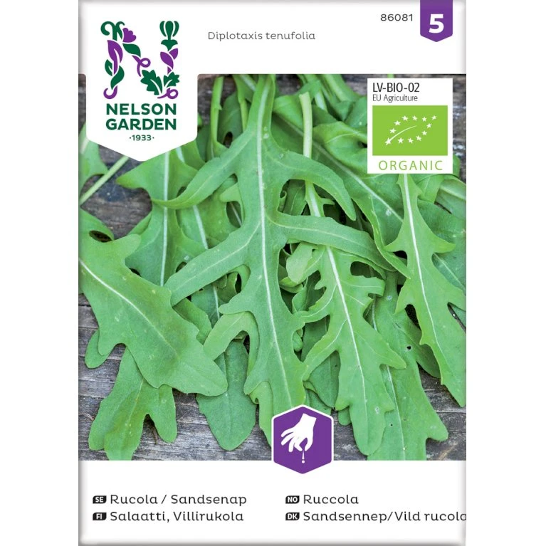 Vild Rucola Øko Diplotaxis Tenufolia Frøpose, Antal Pr. Pakke, Ca. 140 Stk. 3 Vild Rucola Øko Diplotaxis Tenufolia Frøpose, Antal Pr. Pakke, Ca. 140 Stk.
