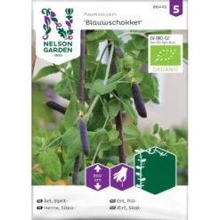 Skalært 'Blauwschokker' Øko Pisum Sativum 'Blauwschokker' Frøpose, Antal Pr. Pakke, Ca. 50 Stk.