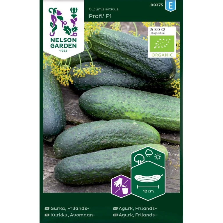 Frilandsdrueagurk 'Profi' F1 Øko Cucumis Sativus 'Profi' F1 3 Frilandsdrueagurk 'Profi' F1 Øko Cucumis Sativus 'Profi' F1