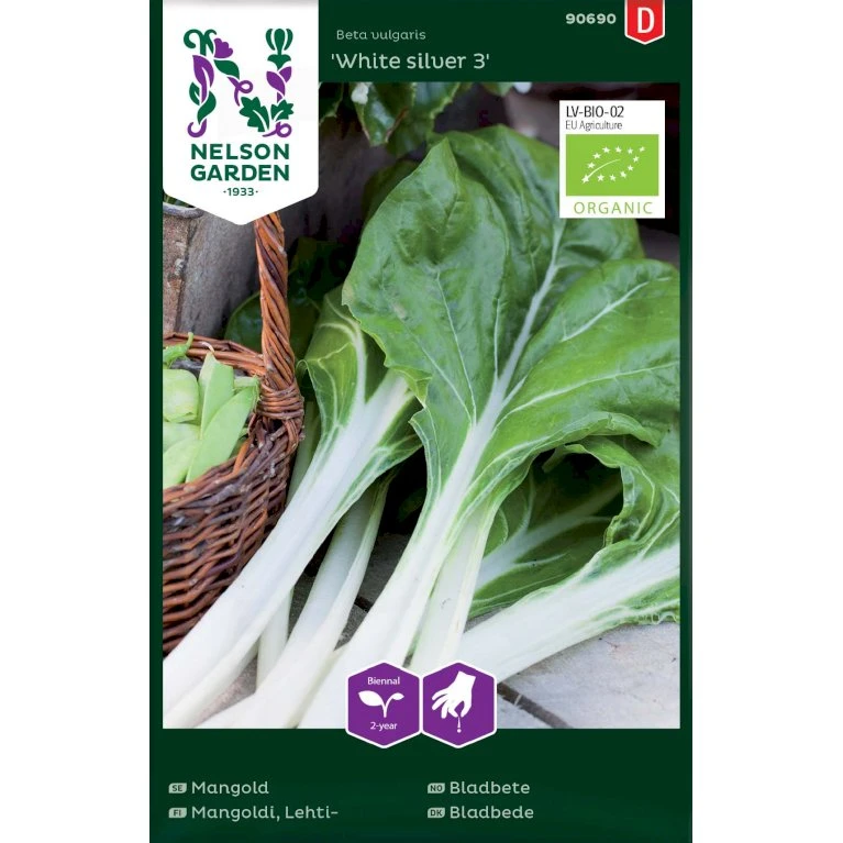 Bladbede 'White Silver 3' Øko Beta Vulgaris 'White Silver 3' 3 Bladbede 'White Silver 3' Øko Beta Vulgaris 'White Silver 3'